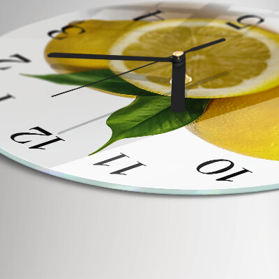 Round wall clock Lemons