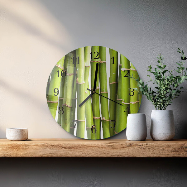 Round wall clock Bamboos