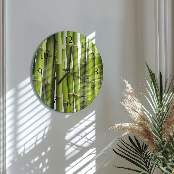 Round wall clock Bamboos