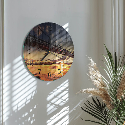 Round wall clock Bridge River