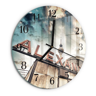 Round wall clock Alexander Square