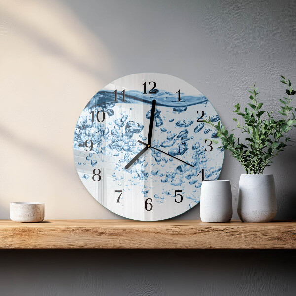 Round wall clock Water