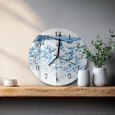 Round wall clock Water