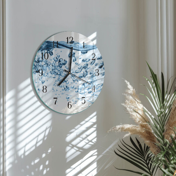 Round wall clock Water