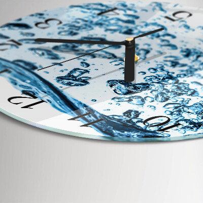 Round wall clock Water