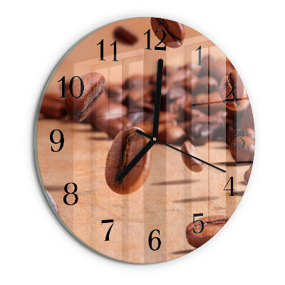 Round wall clock Coffee Beans