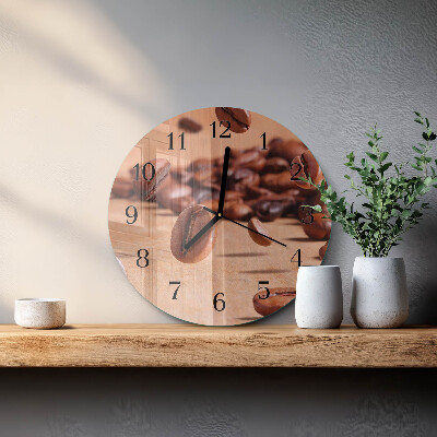 Round wall clock Coffee Beans