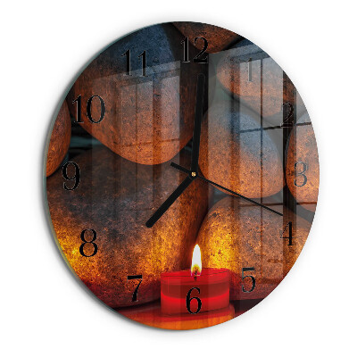 Round wall clock Stones