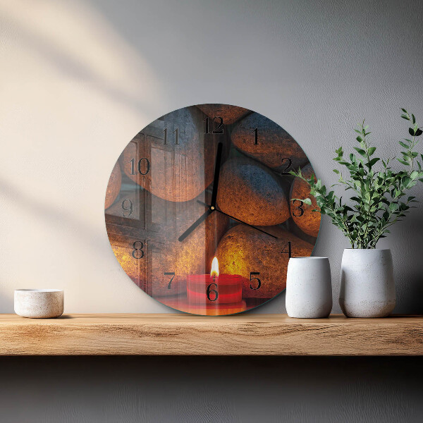 Round wall clock Stones