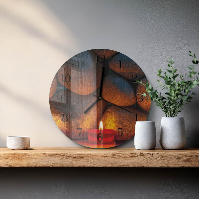 Round wall clock Stones
