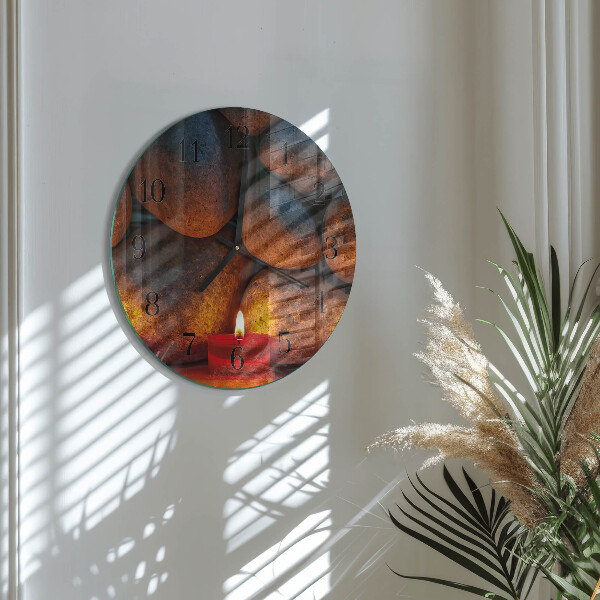 Round wall clock Stones