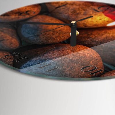 Round wall clock Stones