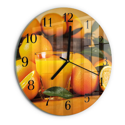 Round wall clock Oranges