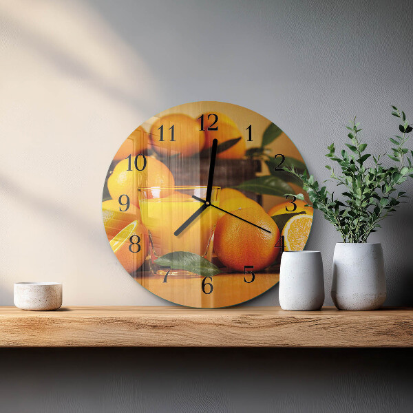 Round wall clock Oranges