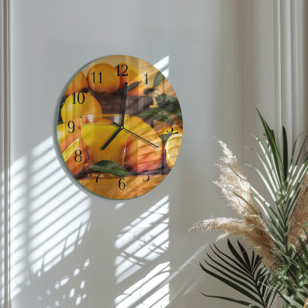 Round wall clock Oranges
