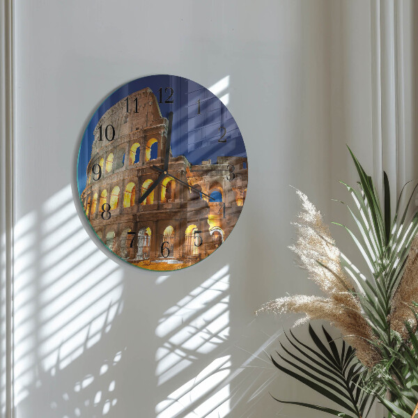 Round wall clock Colosseum