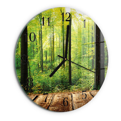 Round wall clock Forest