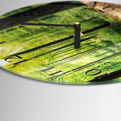 Round wall clock Forest