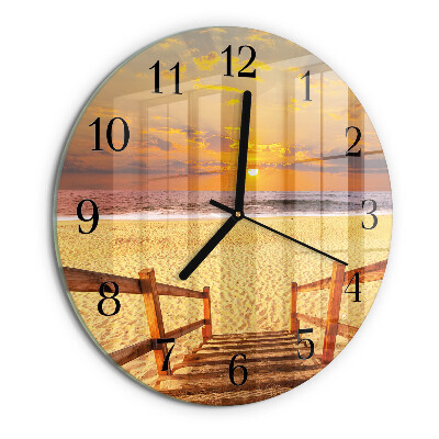 Round wall clock Beach Bridge