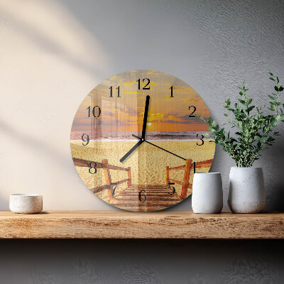 Round wall clock Beach Bridge
