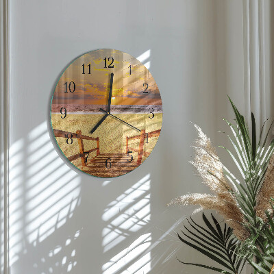 Round wall clock Beach Bridge