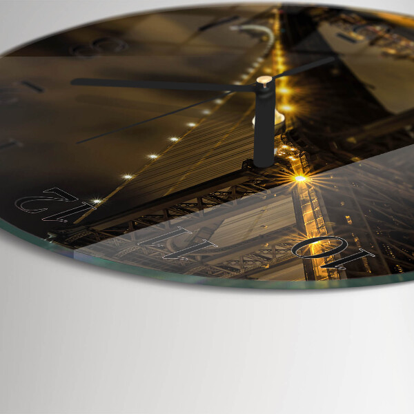 Round wall clock Night of the Bridge