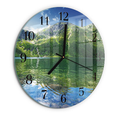 Round wall clock Mountain Lake