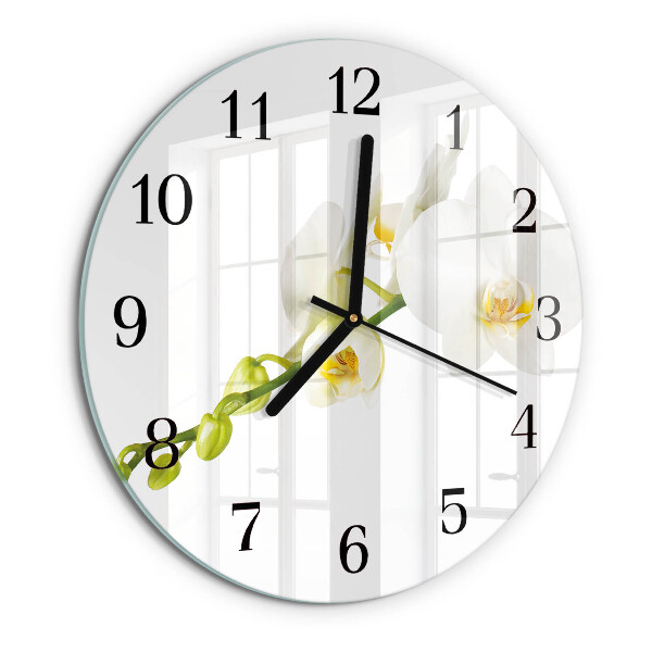 Round wall clock Orchid