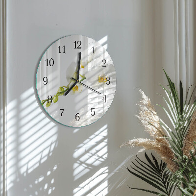 Round wall clock Orchid