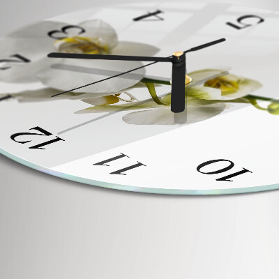Round wall clock Orchid