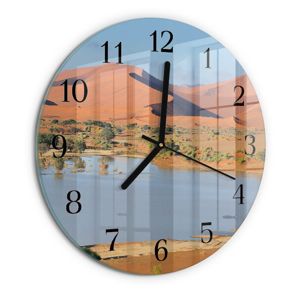 Round wall clock Desert