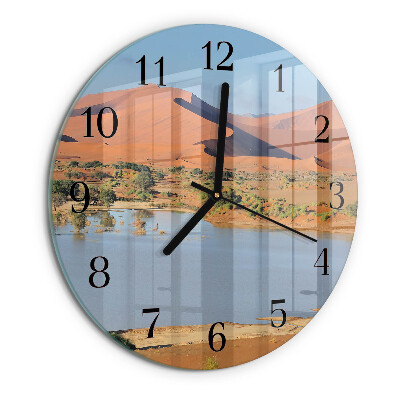 Round wall clock Desert