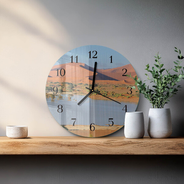 Round wall clock Desert