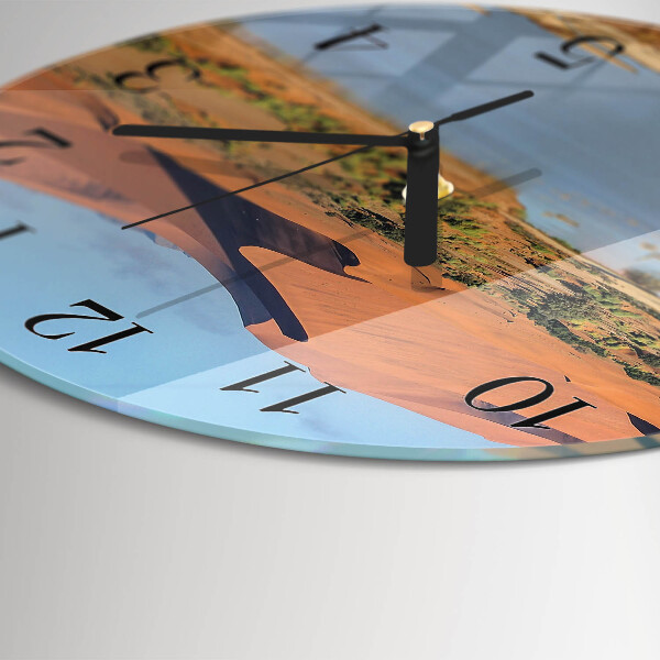 Round wall clock Desert