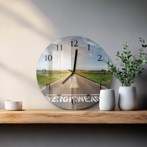 Round wall clock Path Field