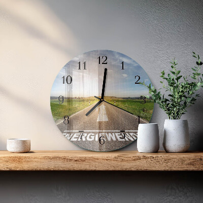 Round wall clock Path Field