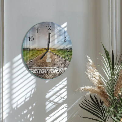 Round wall clock Path Field