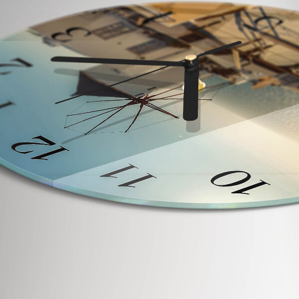 Round wall clock Santorini