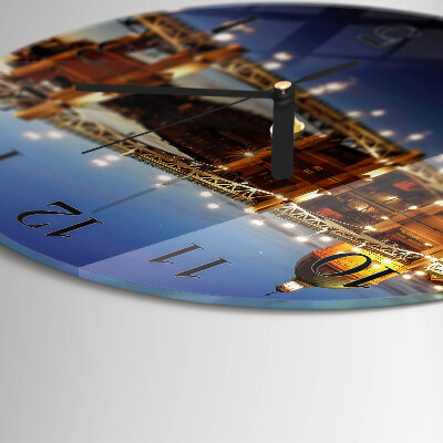 Round wall clock River Bridge