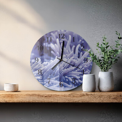 Round wall clock Anemone