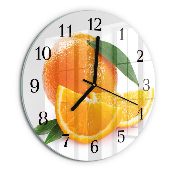 Round wall clock Oranges