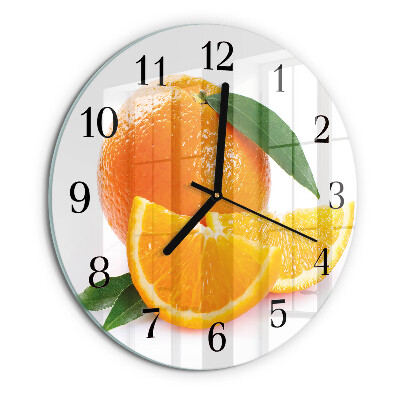 Round wall clock Oranges
