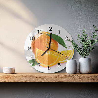 Round wall clock Oranges