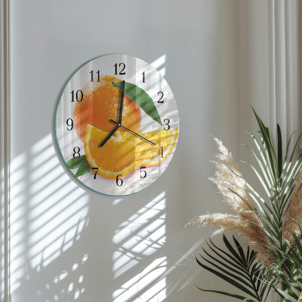Round wall clock Oranges
