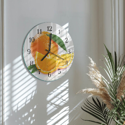 Round wall clock Oranges