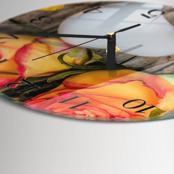 Round wall clock Heart