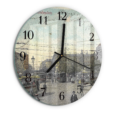 Round wall clock Postcard