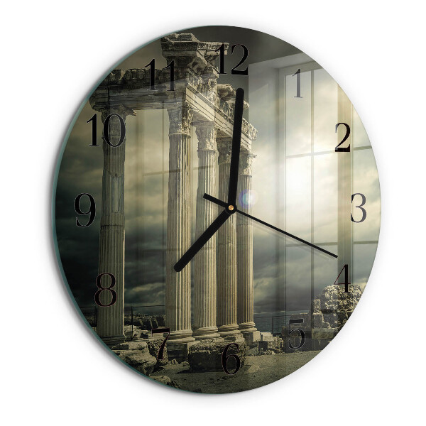 Round wall clock Acropolis