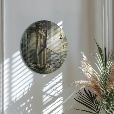 Round wall clock Acropolis