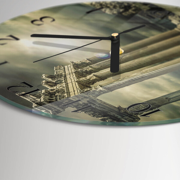 Round wall clock Acropolis